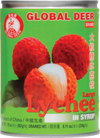 dragonfly Brand 32305 GLOBAL DEER LYCHEE IN SYRUP 24X20OZ WHOLESALE