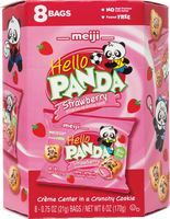 meiji BRAND 36114 HELLO PANDA STRAWR (L)(8BAGS)