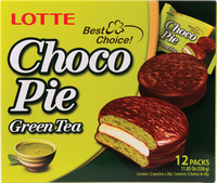 lotte BRAND 36148 LOTTE CHOCO PIE GREEN TEA