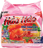 acecook BRAND 45310 HAOHAO HOT/SOUR SHRIMP(5PKS)