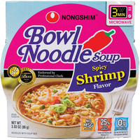 nongshim BRAND 45524 NS BOWL NOODLE (SPICY SHRIMP)