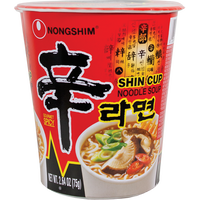 nongshim BRAND 45530 NS SHIN CUP NOODLE 6pack