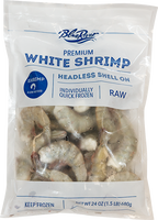 blue river BRAND 71426 FZ 21/25 HLSO WHTE SHRIMP IQF